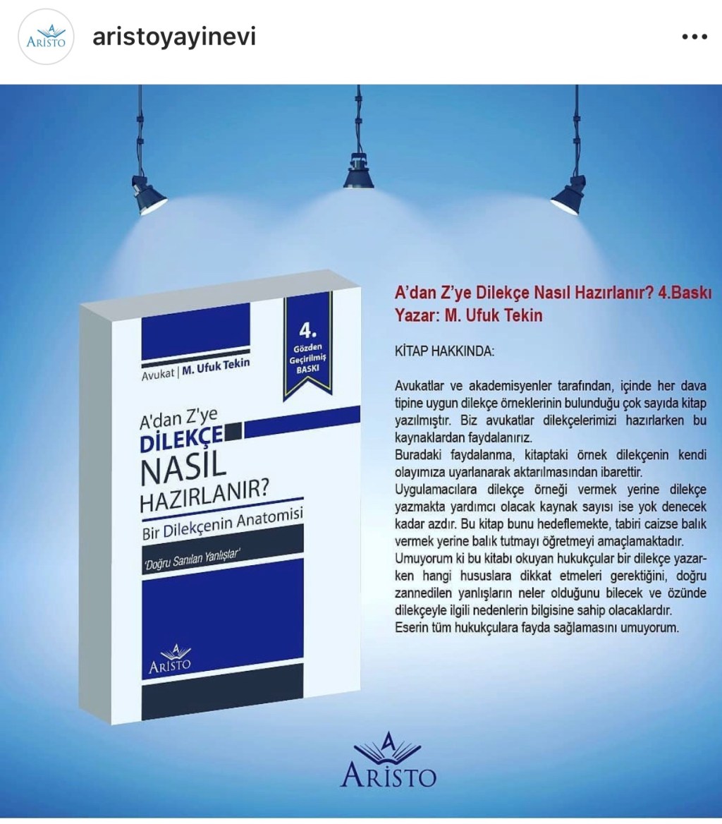 Bir Dilekçenin Anatomisi 4.&nbsp;Baskı